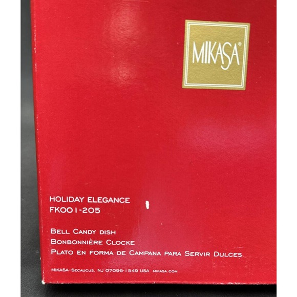 Mikasa Fine Porcelain Holiday Elegance Bell Candy Dish FK001-205 6E - Picture 4 of 11